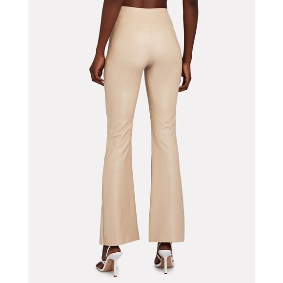 ENZA COSTA Matte Vegan Leather Bootcut Legging in Putty 0/XS Womens Faux Leather - Picture 15 of 16